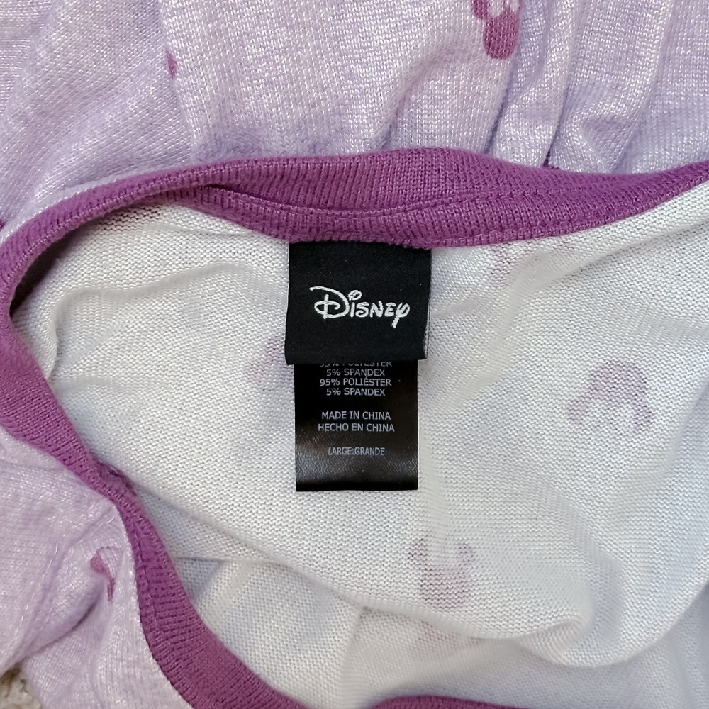 Disney Character Cozy Purple Minnie Mouse Pajama Set - Picture 15 of 16